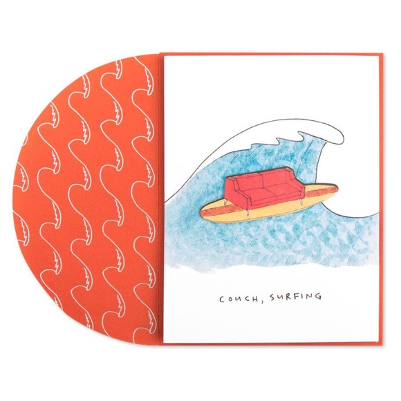 ⚡️5/$30⚡️Papyrus couch surfing, Father’s Day card - Picture 1 of 8